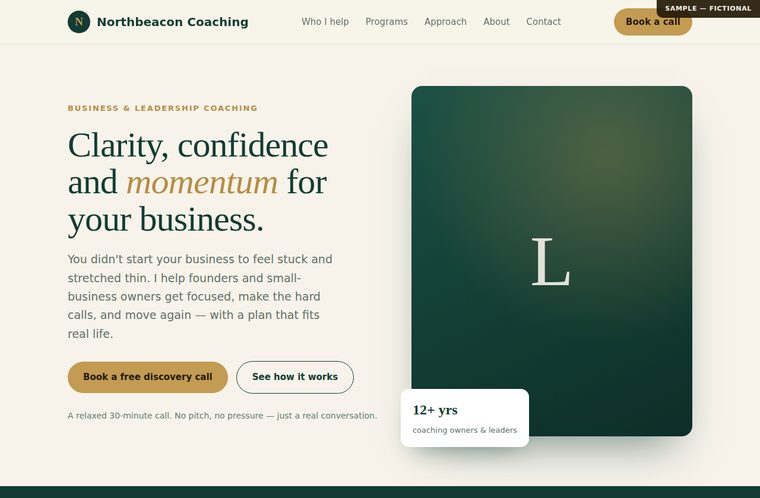 Northbeacon Coaching sample site