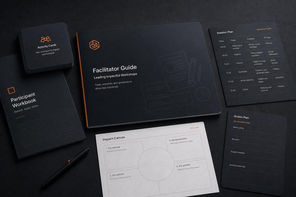 Experiential learning workshop toolkit, facilitator guides, worksheets and printable participant resources
